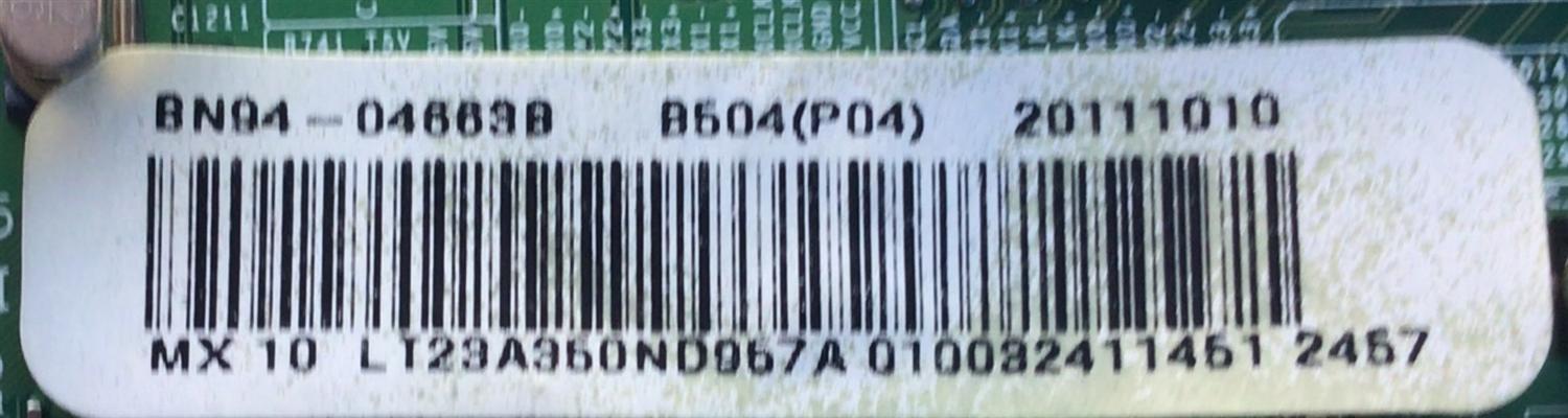 MAIN PARA TV SAMSUNG / NUMERO DE PARTE BN94-04663B / BN41-01594B / BN97-05575B / BN9404663B / PANEL LTM230HT09 / MODELO LT23A350NDY/ZA	 - Imagen 4